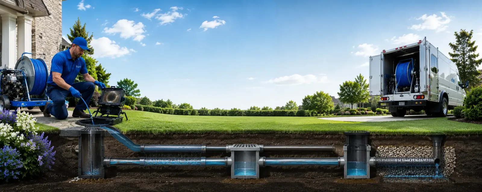 Outdoor drain cleaning information for Big Pine, CA